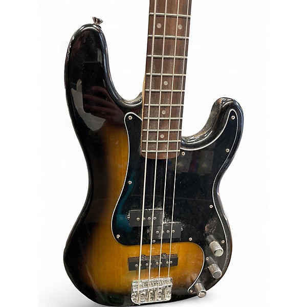 Used Squier Affinity Precision Bass 2 Tone Sunburst Electric Bass Guitar