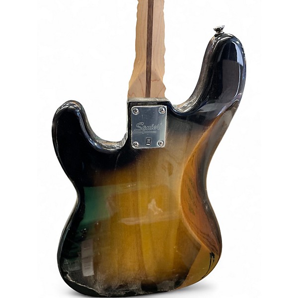 Used Squier Affinity Precision Bass 2 Tone Sunburst Electric Bass Guitar