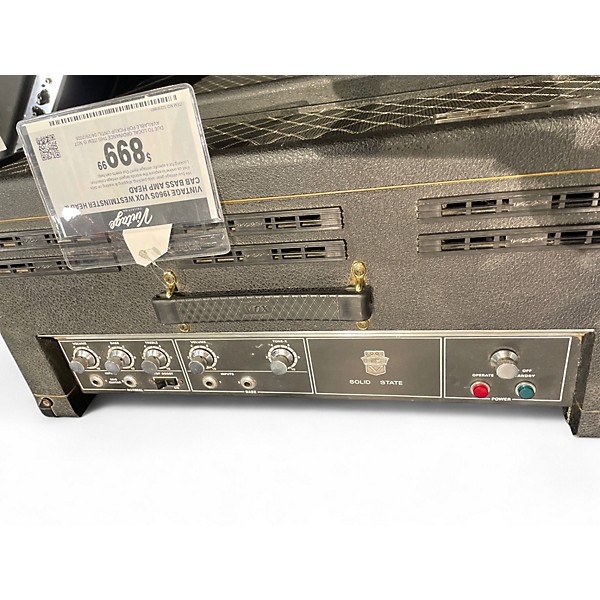 Vintage 1960s VOX Westminster Head & Cab Bass Amp Head