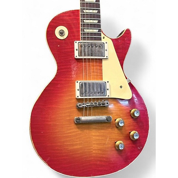 Used 2025 Gibson 1960 LES PAUL MURPHY LAB HEAVY AGED FLAME TOP Sunburst Solid Body Electric Guitar