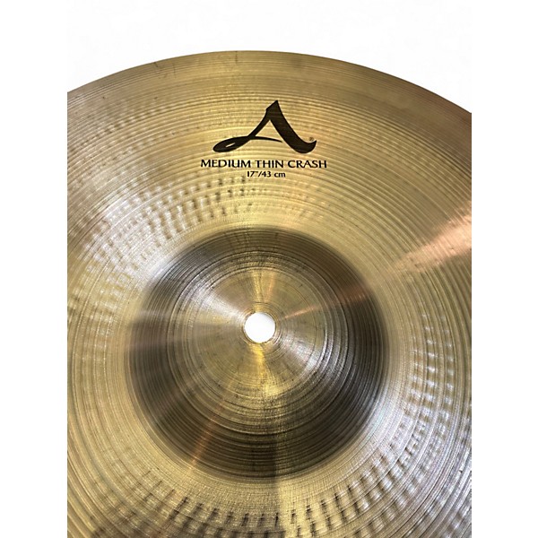 Used Zildjian 17in A Series Medium Thin Crash Cymbal