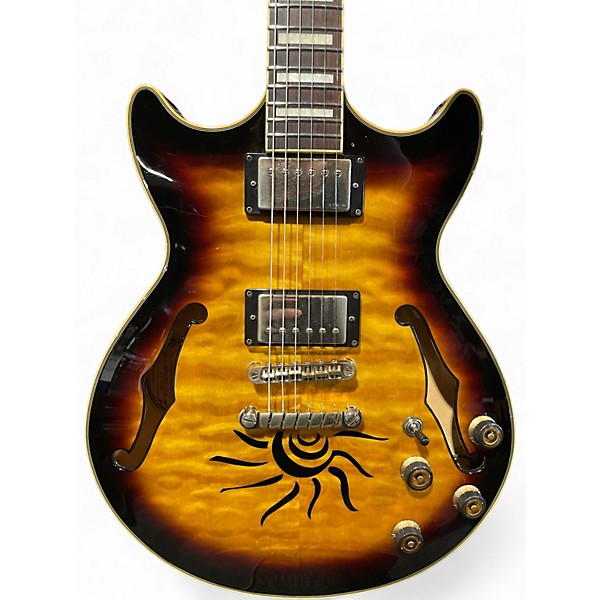 Used Ibanez AM93 Artcore Sunburst Hollow Body Electric Guitar