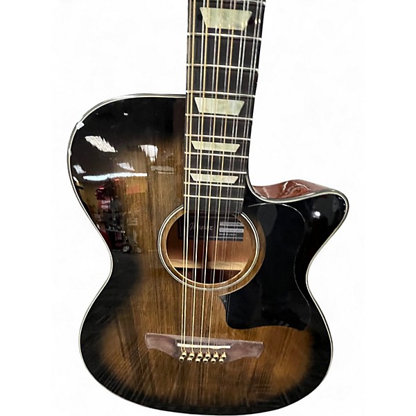 Used Ibanez AEG5012 Grey 12 String Acoustic Electric Guitar