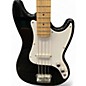 Used Squier Bronco Black Electric Bass Guitar