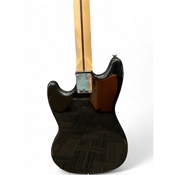 Used Squier Bronco Black Electric Bass Guitar