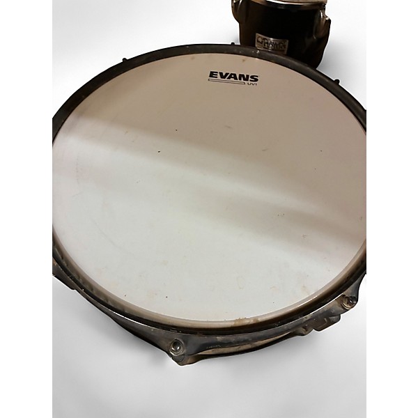 Used Generic Kit 7 Piece 7 PIECE Black Drum Kit