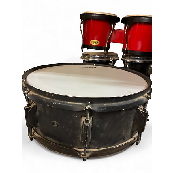 Used Generic Kit 7 Piece 7 PIECE Black Drum Kit