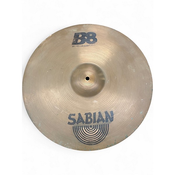 Used SABIAN 18in B8 Crash Cymbal