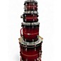 Used Pearl 4 Piece PROFESSIONAL SERIES REDBURST STRIPE Drum Kit
