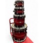 Used Pearl 4 Piece PROFESSIONAL SERIES REDBURST STRIPE Drum Kit
