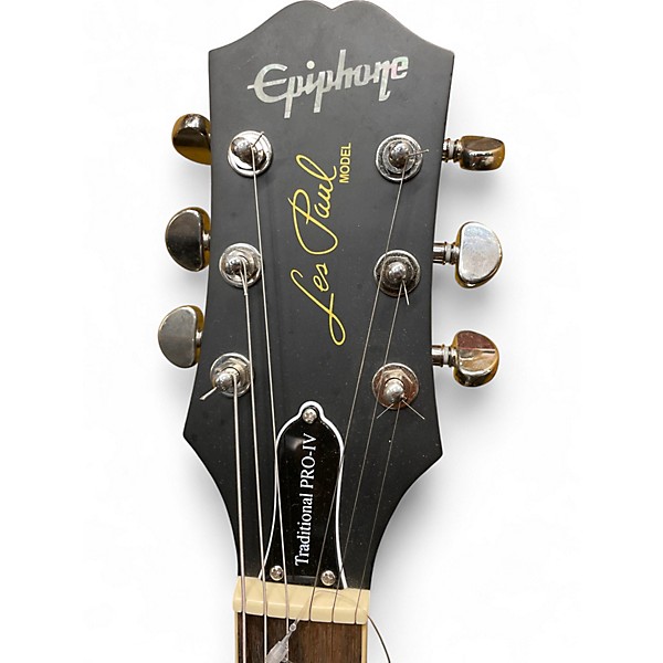 Used Epiphone LES PAUL CLASSIC WORN EBONY Solid Body Electric Guitar