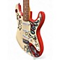 Used Fender Jimi Hendrix Monterey Stratocaster Cream Coral Floral Solid Body Electric Guitar