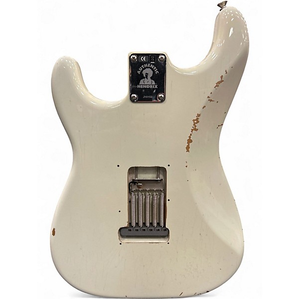 Used Fender Jimi Hendrix Isabella Custom Shop Stratocaster Olympic White Solid Body Electric Guitar