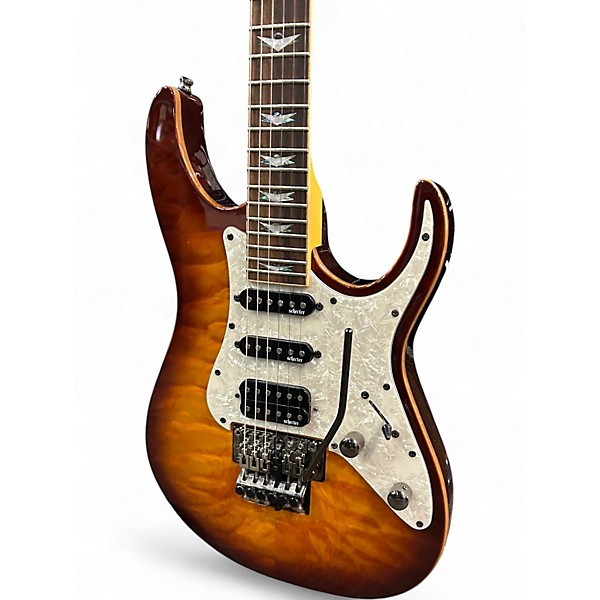Used Schecter Guitar Research Omen Extreme 6 Floyd Rose Vintage Sunburst Solid Body Electric Guitar