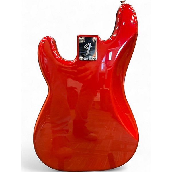Used Fender Player Precision Bass Candy Apple Red Metallic Electric Bass Guitar