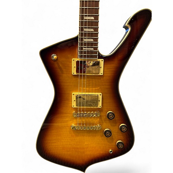 Used Ibanez IC420FM 2 Tone Sunburst Solid Body Electric Guitar