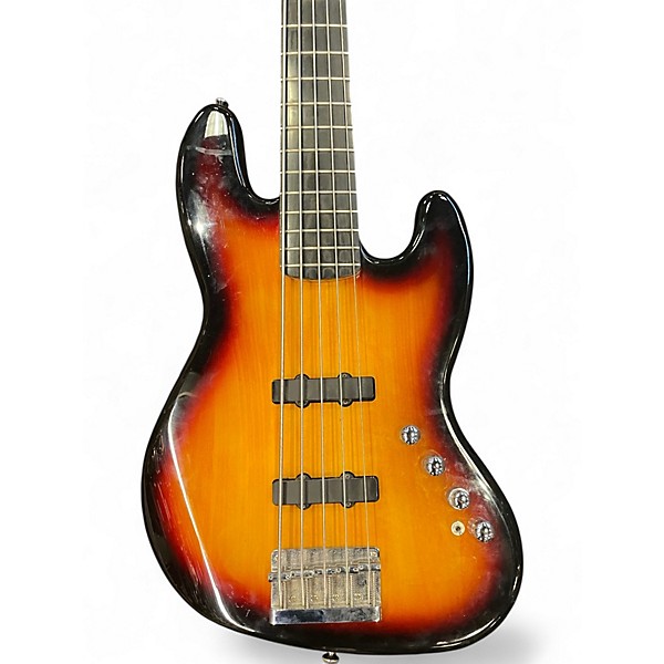 Used Squier Vintage Modified Jazz Bass V Tobacco Electric Bass Guitar