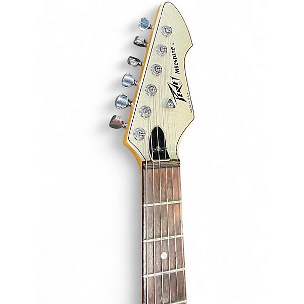 Used Peavey MILESTONE Silver Solid Body Electric Guitar