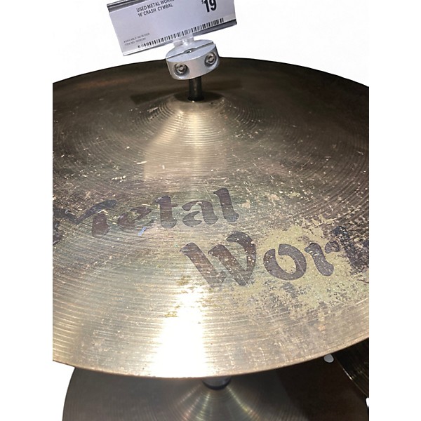 Used Metal Works  16in 16' Crash  Cymbal