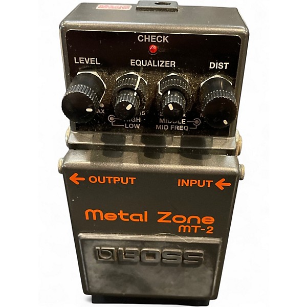Used BOSS MT2 Metal Zone Distortion Effect Pedal