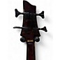 Used Schecter Omen 4 Crimson Red Trans Electric Bass Guitar