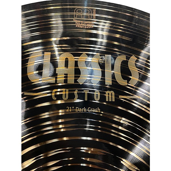 Used MEINL 21in Classic custom dark crash Cymbal