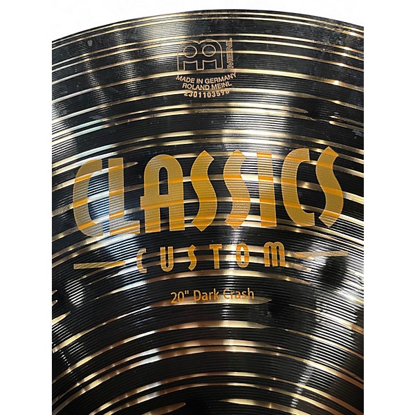 Used MEINL 20in Classic Custom dark crash Cymbal