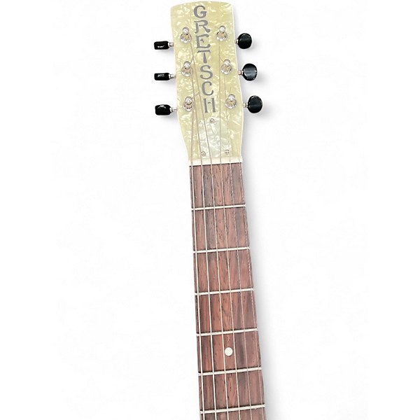 Used Gretsch Guitars G9201 Honeydipper Metal Round Neck Metallic Silver Resonator Guitar