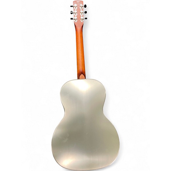 Used Gretsch Guitars G9201 Honeydipper Metal Round Neck Metallic Silver Resonator Guitar