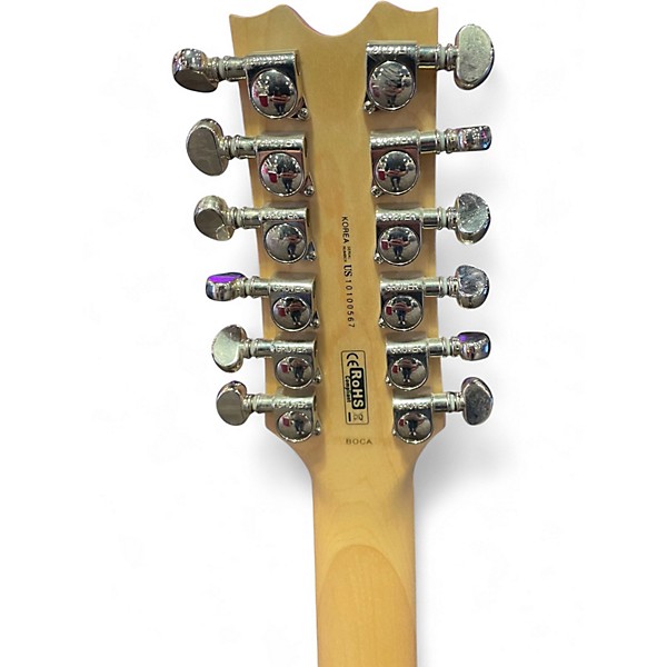 Used Dean Boca 12 Orange Solid Body Electric Guitar