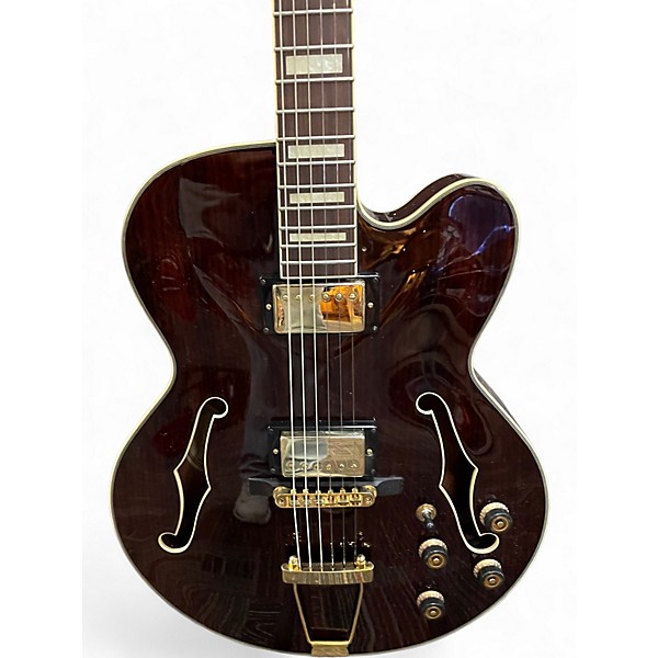 Used Ibanez AF95 Trans Brown Hollow Body Electric Guitar