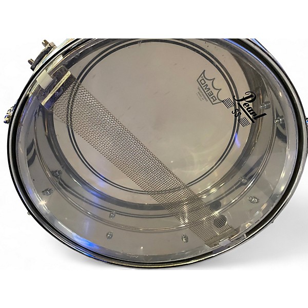 Used Pearl 14X5.5 Mirror Chrome Steel Shell Snare Chrome Drum