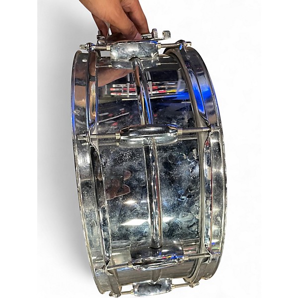 Used Pearl 14X5.5 Mirror Chrome Steel Shell Snare Chrome Drum