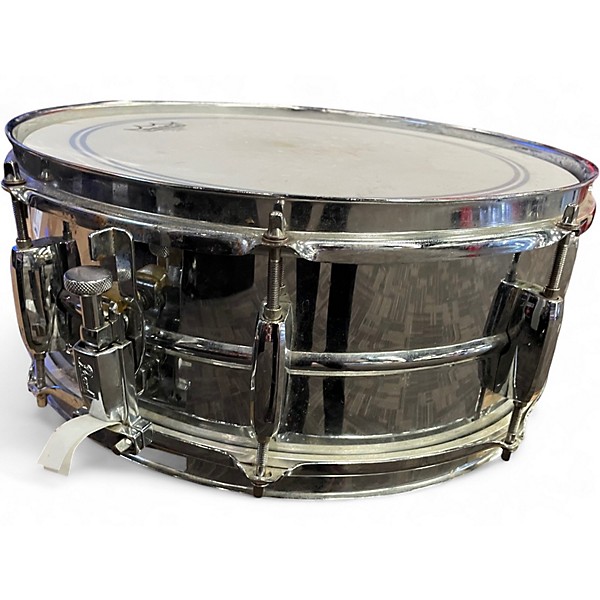 Used Pearl 14X5.5 Mirror Chrome Steel Shell Snare Chrome Drum