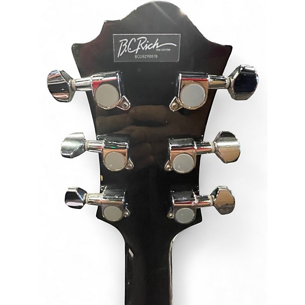 Used B.C. Rich The Dagger Black Hollow Body Electric Guitar