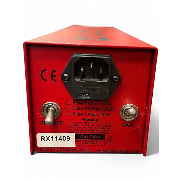 Used A Designs REDDI Tube Direct Box Microphone Preamp