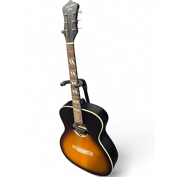 Used Recording King ROS7E Tobacco Sunburst Acoustic Electric Guitar