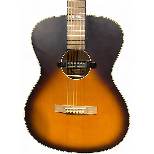 Used Recording King ROS7E Tobacco Sunburst Acoustic Electric Guitar