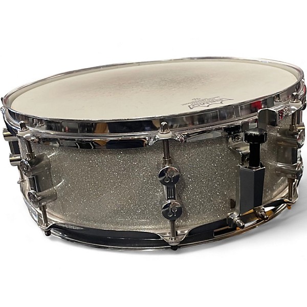 Used SONOR 14in BOP Snare Sparkle Silver Sparkle Drum
