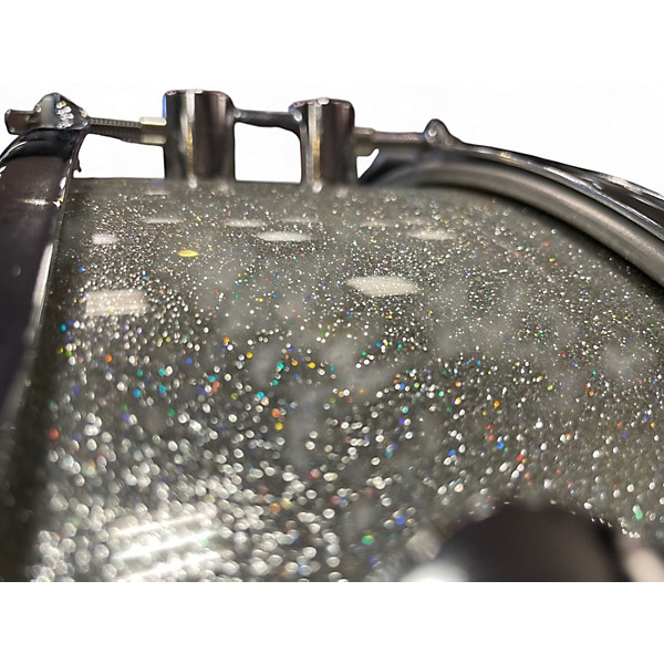 Used SONOR 14in BOP Snare Sparkle Silver Sparkle Drum