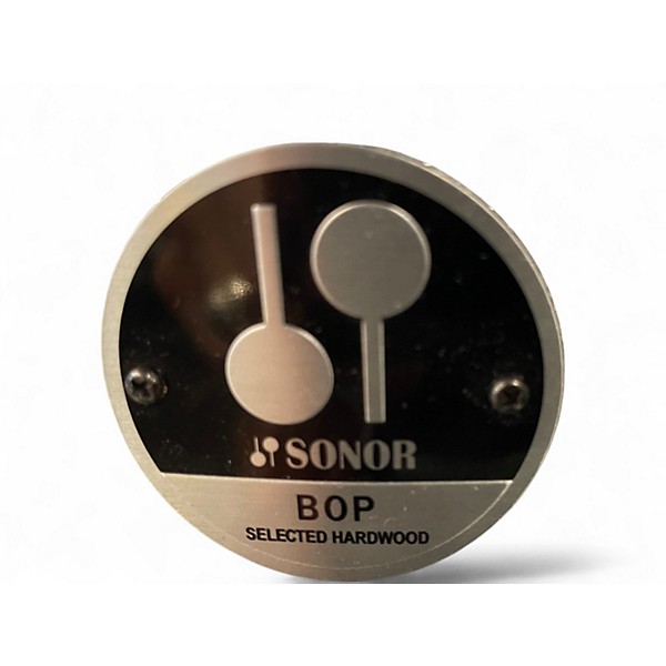 Used SONOR 14in BOP Snare Sparkle Silver Sparkle Drum