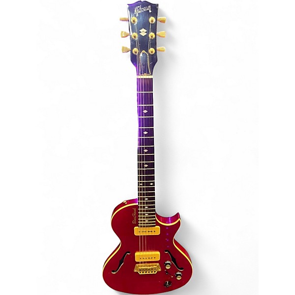 Used Gibson Blues Hawk Red Hollow Body Electric Guitar
