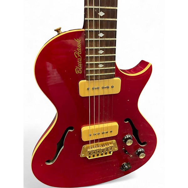 Used Gibson Blues Hawk Red Hollow Body Electric Guitar