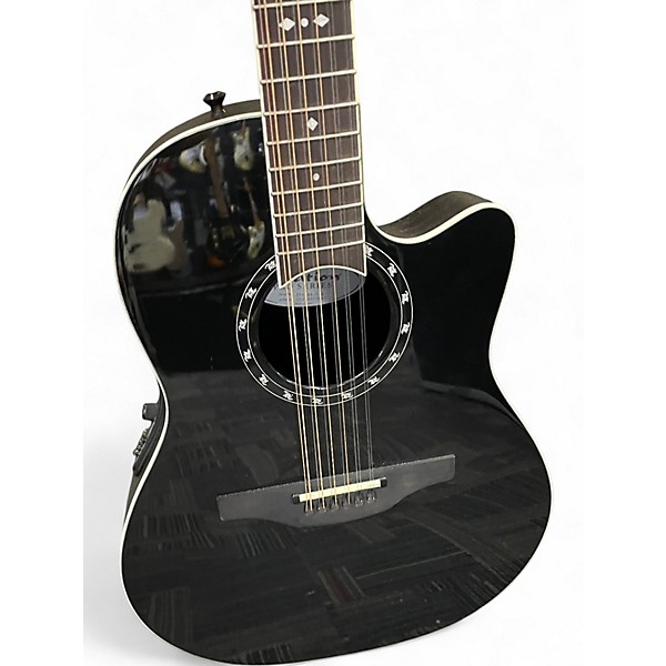 Used Ovation 2751AX-5-G Pro Series BLACK 12 String Acoustic Electric Guitar