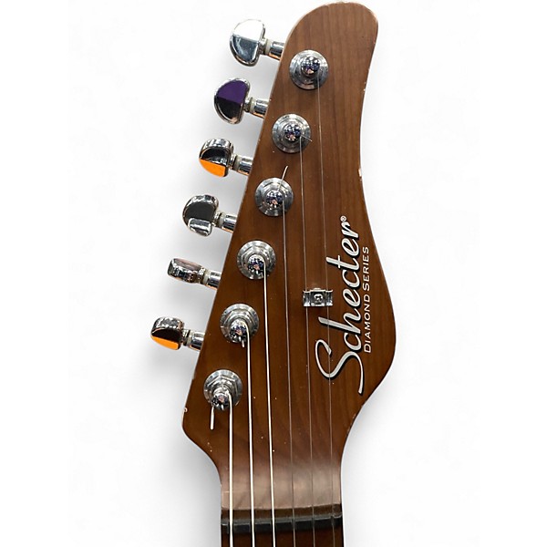 Used Schecter Guitar Research DIAMOND SERIES PT NICK JOHNSTON SIGNATURE Black Solid Body Electric Guitar