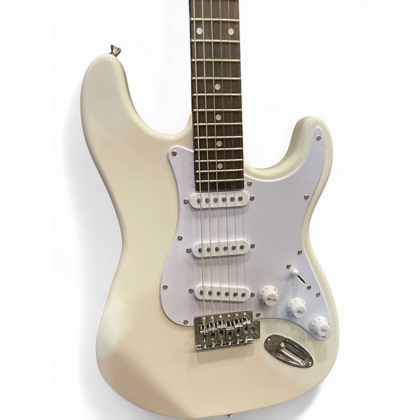 Used Lyman LS200 WHITE Solid Body Electric Guitar