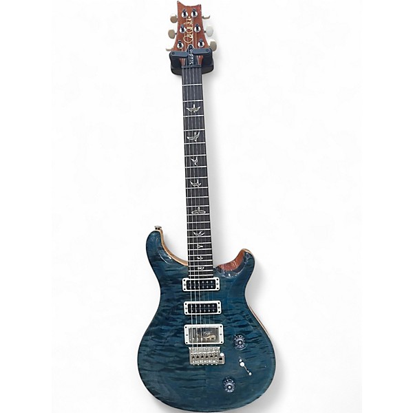 Used 2011 PRS Studio 22 10 Top Quilt Teal Black Solid Body Electric Guitar
