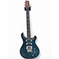 Used 2011 PRS Studio 22 10 Top Quilt Teal Black Solid Body Electric Guitar