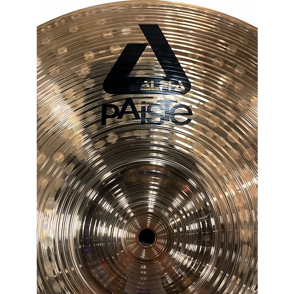 Used Paiste 18in Alpha Medium Crash Brilliant Cymbal
