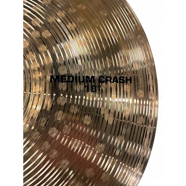 Used Paiste 18in Alpha Medium Crash Brilliant Cymbal